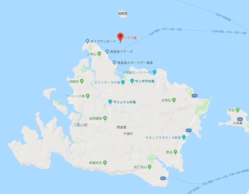 バラス島（Googleマップ）